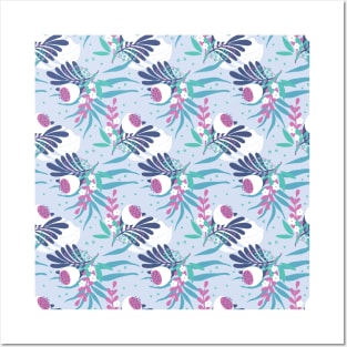 Tropical pattern Posters and Art